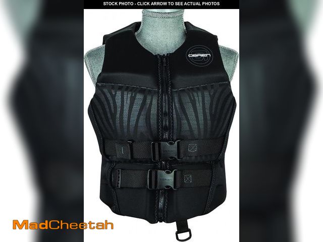Lot 74-12137158 - O'Brien Women's Flex V-Back Life Jacket, Black, X-Small - UNUSED