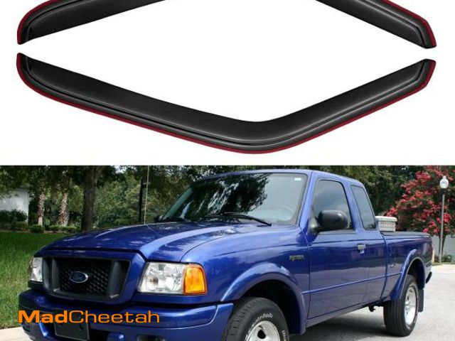 Lot 74-12043938 - in-Channel Window Visors Rain Guards for 1993-2011 Ford Ranger, Window Vent Wind Deflectors Visors S...