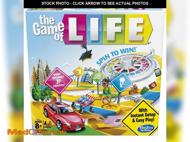 Lot 74-12394722 - Hasbro Gaming The Game of Life Board Game, Family Games for Kids Ages 8+, Includes 31 Careers, Famil...