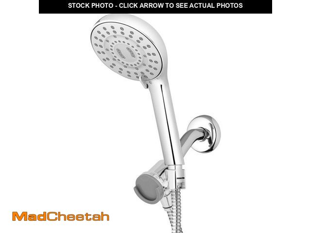 Lot 74-12860323 - Waterpik 8-Spray Wall Mount Magnet Assist Multi Height Handheld Shower Head 1.8 GPM in Chrome - UNUS...