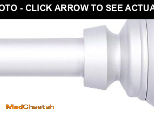Lot 74-12396744 - Interior Living 48-86 in. Adjustable Ball End Curtain Rod, 5/8 in. Diameter, Satin Nickel - UNUSED