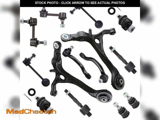Lot 74-13040770 - SCITOO 13pcs Suspension Kit Lower Control Arm Inner Outer Tie Rod End Sway Bar Link Lower Ball Joint...