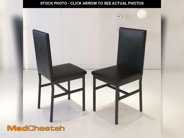 Lot 74-12849624 - SYNGAR 2 Piece Dining Chair Set, Dark Brown - USED