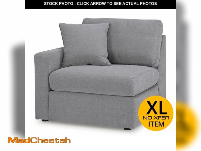 Lot 74-14393374 - Signature Design by Ashley Modmax LAF Corner Chair in Granite (9210464) - UNUSED
