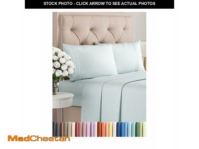 Lot 74-12713732 - King Size 4 Piece Sheet Set - Comfy Breathable &amp; Cooling Bed Sheets Set - Hotel Luxury Bedding f...