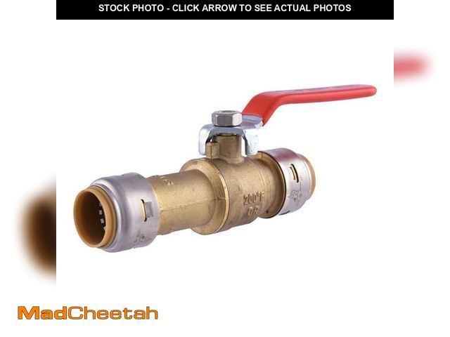Lot 74-14325299 - SharkBite Max 3/4 in. Brass Push-to-Connect Slip Ball Valve - UNUSED