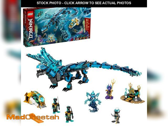 Lot 74-13764654 - LEGO NINJAGO Water Dragon Toy, 71754 Building Set with 5 Minifigures and Weapons, Ninja Gifts for 9 ...
