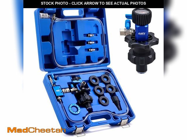 Lot 74-13718337 - Orion Motor Tech Coolant Vacuum Refill Kit, Cooling System Vacuum Fill Tool with Leak Detector 5 Rou...