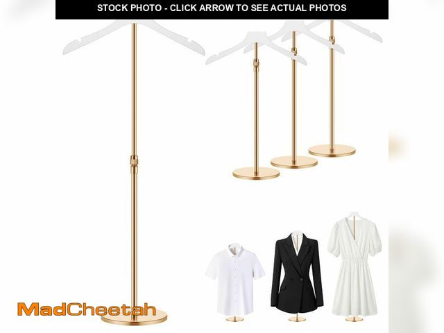 Lot 74-14211899 - Novabright 4 Pack Shirt Display Stand 20-35 Inch Height Adjustable Mannequin Torso Clothing Display ...