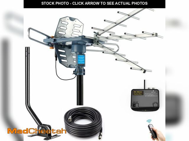 Lot 74-14580186 - PBD Amplified Digital Outdoor TV Antenna, 360ÃÂ° Remote Direction Control - UNUSED