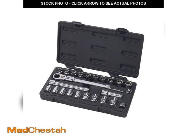 Lot 74-13667646 - GEARWRENCH Pass-Thru 3/8 in. Drive 6-Point SAE/Metric Locking Flex-Head Ratchet and Socket Mechanics...