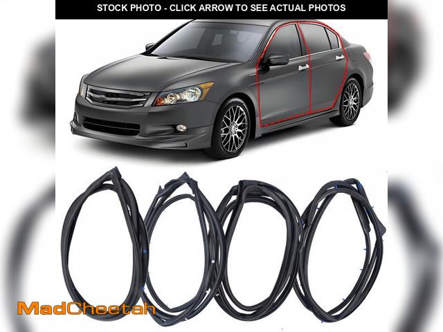 Lot 74-12120591 - Sathem Door Weatherstrip Seal for 2008-2012 Honda Accord Sedan 4-Door,Front and Rear Rubber Seal Rep...