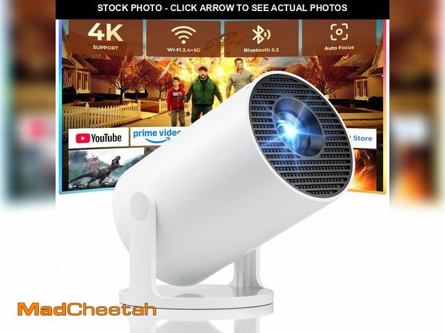 Lot 74-14299765 - Mini Projector, Portable Projector with Wifi and Bluetooth, Built in Apps, Support 4K 1080P, 180ÃÂ°...