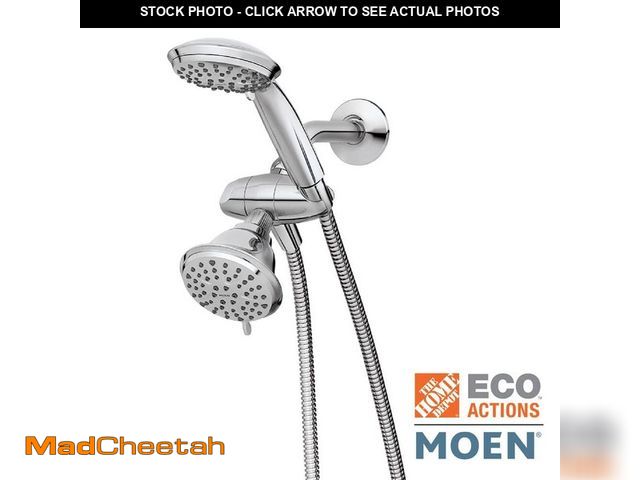 Lot 74-12921269 - *SCRATCHED* MOEN Attune 8-Spray 4 in. Dual Wall Mount Fixed and Handheld Shower Head 1.75 GPM in Chr...