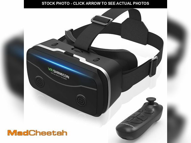 Lot 74-14424840 - COCERKET VR Headset with Bluetooth Remote for 4.7-7" iPhone &amp; Android Phones, HD Aspheric Lenses...
