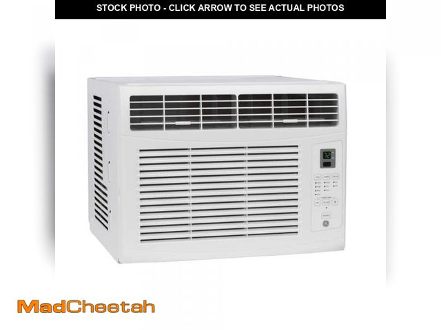 Lot 74-12145738 - GE 6,000 BTU 115-Volt Window Air Conditioner for 250 sq. ft. Rooms in White with Remote - UNUSED