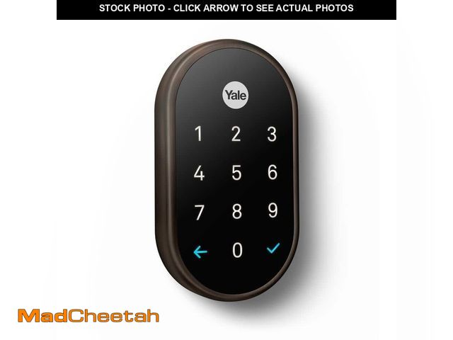 Lot 74-13560747 - Google Nest x Yale Lock - Tamper-Proof Smart Deadbolt Lock with Nest Connect - Oil Rubbed Bronze - U...