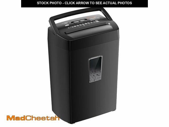 Lot 74-14331977 - Bonsaii 12-Sheet Cross Cut Paper Shredder, 5.5 Gal Home Office Heavy Duty Shredder for Paper, Credit...