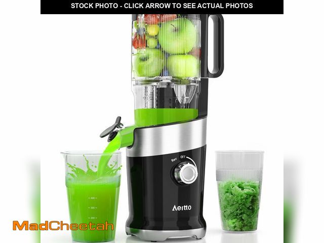 Lot 74-13567722 - Cold Press Juicer For Whole Fruits, Aeitto Juicer Machines with Large Feed Chute, Self Feeding Juice...