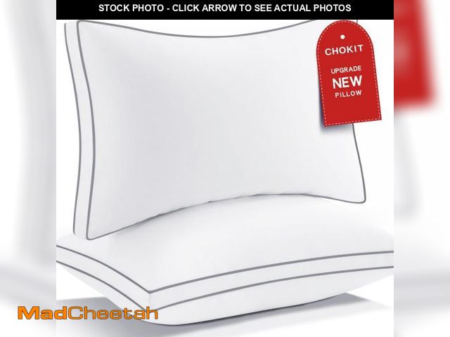 Lot 74-12051638 - Premium Pillows Queen Size Set of 2, Fluffy and Supportive 7D Down Alternative Bed Pillows, Luxury S...