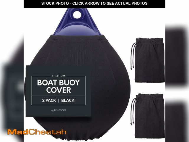 Lot 74-14378895 - Byllstore Boat Buoy Covers | 1, 2 &amp; 4-Pack | Black | Diameter x Length: 15Ã¢â¬Â³ x 19Ã¢â¬Â³ &a...