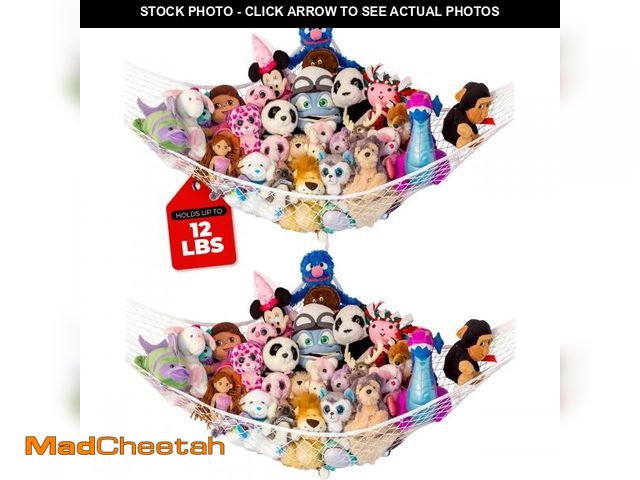 Lot 74-12438686 - Lilly's Love Stuffed Animal Hammock, 2 Pack | Corner Hanging Organizer, Toy Storage, Stuffed Animal ...