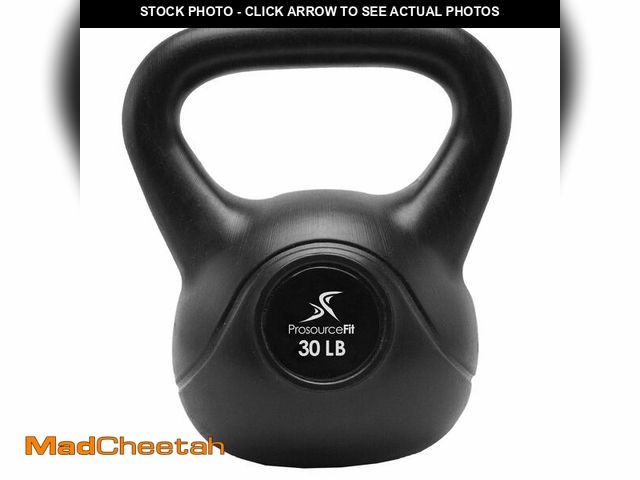 Lot 74-12547041 - ProsourceFit Vinyl Coated Cast Iron Kettlebells 30 lb for Home Gym - UNUSED