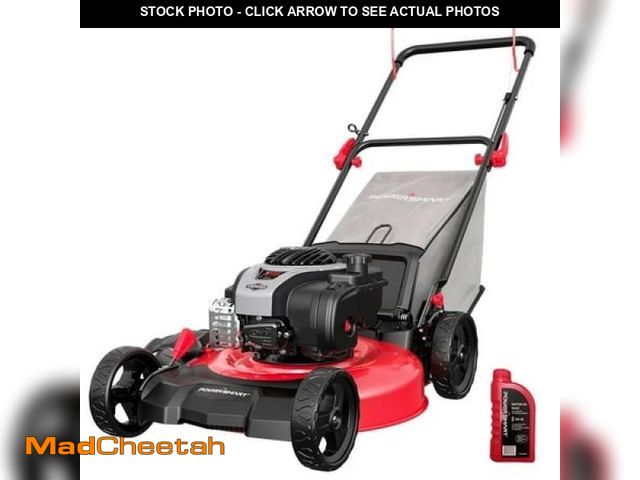 Lot 74-12158302 - PowerSmart 140CC B&amp;S Engine Gas Push Lawn Mower  21 Inches Cutting Blade  6-Position Height Adju...