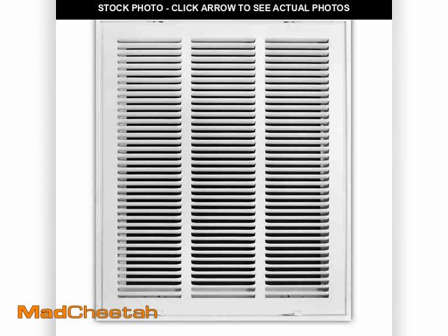 Lot 74-13795734 - Everbilt 16 in. x 20 in. Steel Return Air Filter Grille in White - UNUSED