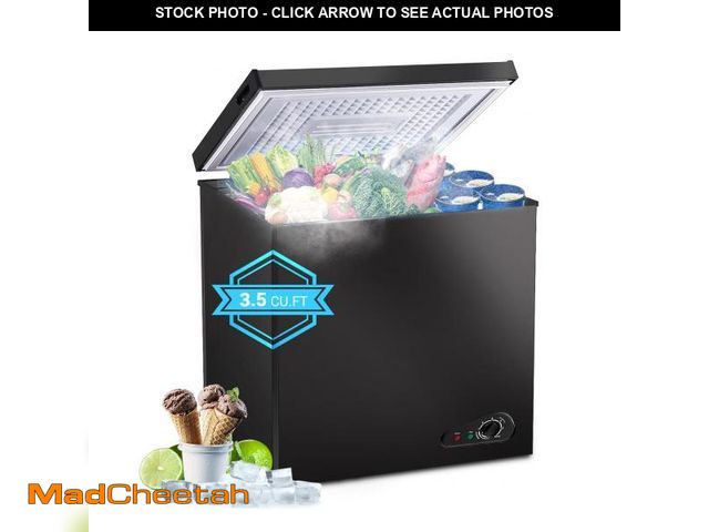Lot 74-12387039 - rosmena Deep Freezer 3.5 Cu.Ft, Chest Freezer with Removable Basket, Small Freezer with 6 Levels Adj...
