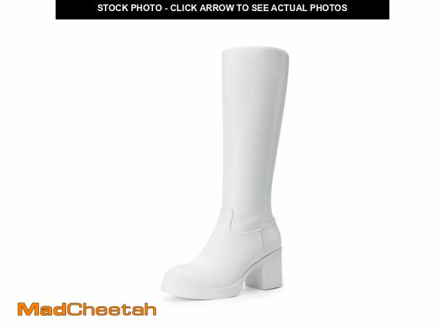 Lot 74-14058730 - DREAM PAIRS Women's Knee High Boots Chunky Platform Heel Round Toe Boots for Women Side Zipper Styli...