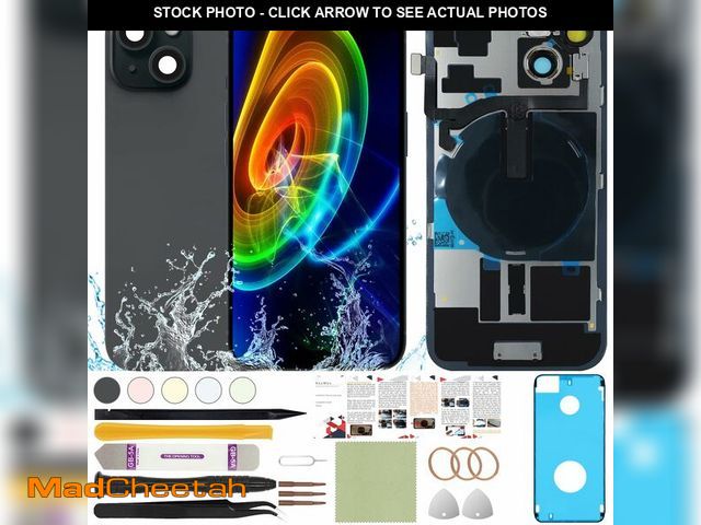 Lot 74-14152303 - ReuWeu Back Glass Replacement Cover Compatible with iPhone 15 Plus All Carriers 6.7" + Pre-Installed...