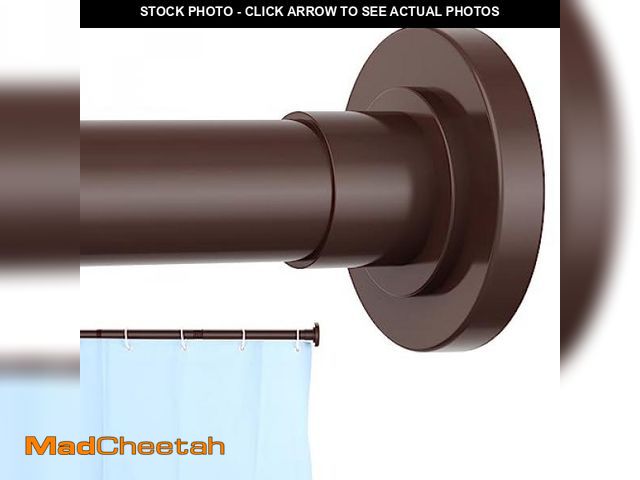 Lot 74-12325104 - CorkLatta Bronze Shower Curtain Rod 31 to 80 Inch,1 Inch Diameter Adjustable Spring Tension Stainles...