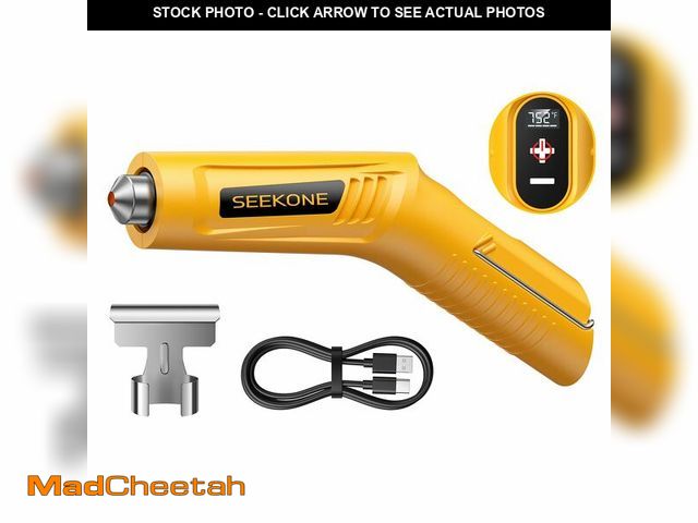 Lot 74-14272108 - SEEKONE Mini Cordless Heat Gun with 4-Temp Settings (Up to 752ÃÂ°F) and Memory Function, USB Rechar...