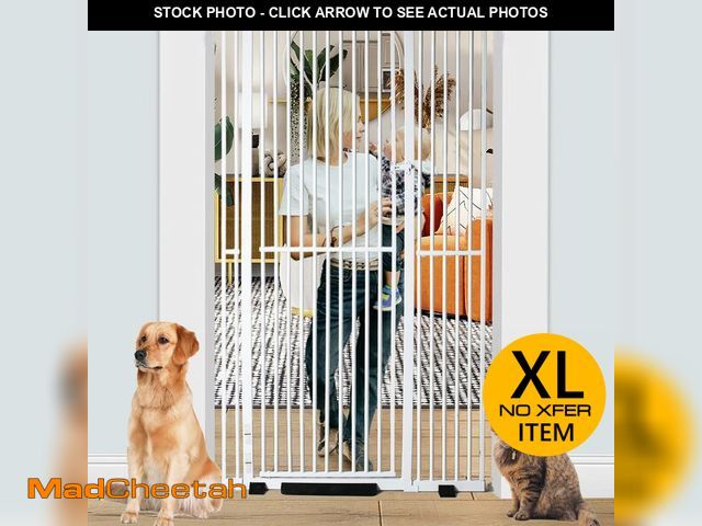 Lot 74-12572153 - 71 inch Extra Tall Gates for Cats, Adjustable 29.92" and 48.03" Wide Baby Gate, Pressure Mounted Ful...