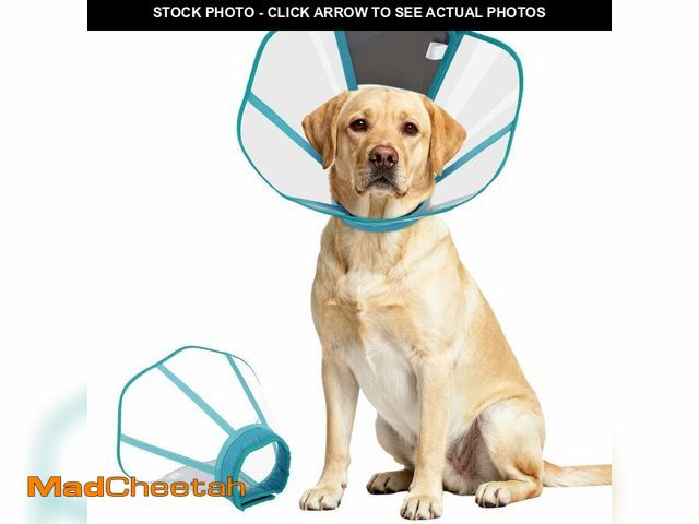Lot 74-13540330 - AuraPaw Dog Recovery Collar Pet Elizabethan Cone Collar Ã¢â¬â Adjustable Recovery Shield for Dogs...