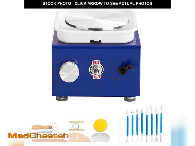 Lot 74-13692548 - SVOPES Mini Pottery Wheel for Kids Beginners, 2 Turntables (2.6 in./3.9 in.) Adjustable Speed 0-300R...