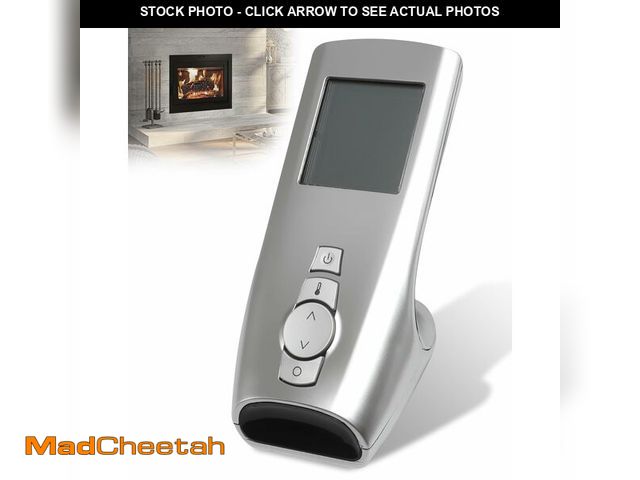 Lot 74-14204846 - 0.584.023 Silver Fireplace Remote Control Transmitter Compatible with GTMF Series Fireplace Remote C...