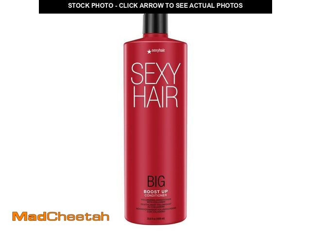 Lot 74-14213367 - SexyHair Big Boost Up Volumizing Conditioner with Collagen, 33.8 Oz | 20% More Volume | SLS and SLES...