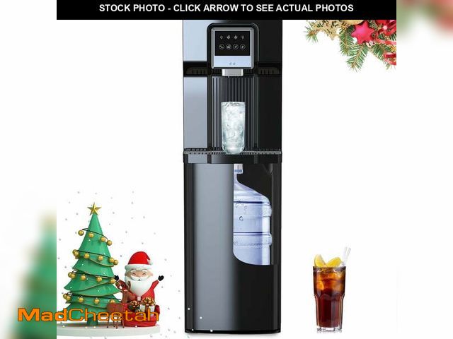 Lot 74-13699733 - IKT Water Dispenser with Ice Maker Bottom Loading 18lbs Daily Capacity , for Home/Office, Black (No ...