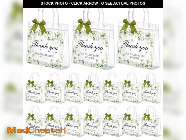 Lot 74-12718540 - Vicenpal 24 Pcs Wedding Gift Bags with Handles Thank You for Celebrating with Us Reusable Party Favo...