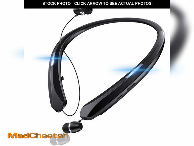Lot 74-14271213 - PIMAKOI Neckband Bluetooth Headphones, Bluetooth 5.3 Headphones 18Hrs Extra Long Playtime Stereo Bas...