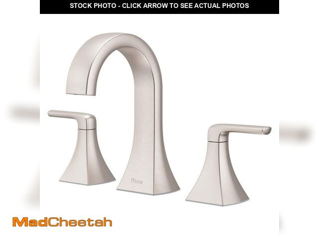 Lot 74-14327319 - Pfister Bruxie 8 in. Adjustable Widespread Double Handle Bathroom Faucet with Drain Kit Included in ...