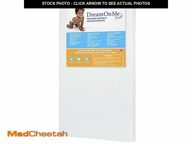 Lot 74-12632947 - Dream On Me Holly 3" Mini/Portable Crib Mattress, Greenguard Gold &amp; JPMA Certified, Fits Portabl...