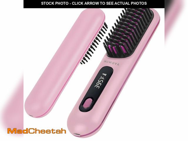 Lot 74-14151068 - NUMOYA Go Brush Pro Portable Cordless Hair Straightener Brushs for Travel, with 30s Fast Heat, 3 Tem...