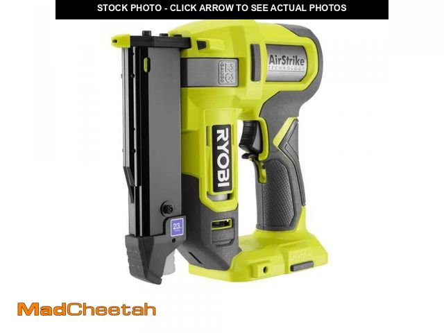 Lot 74-11994072 - RYOBI ONE+ 18V Cordless Airstrike 23-Gauge Pin Nailer (Tool Only) - USED