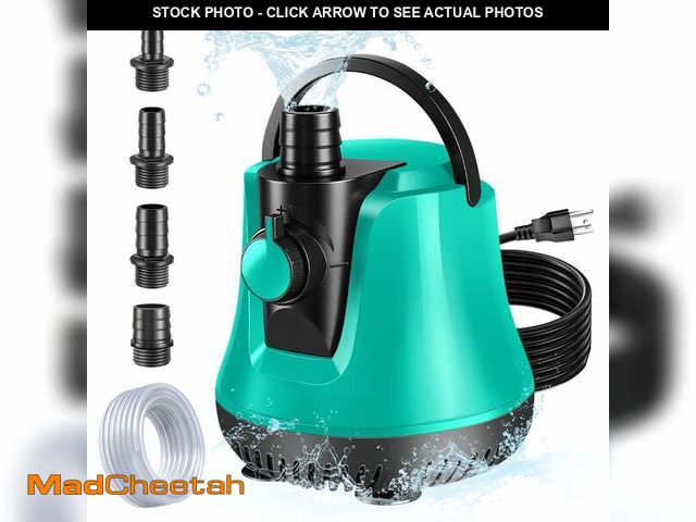 Lot 74-13547937 - RovPool Sump Pump Submersible, Pool Cover Pump Above Ground with Adjustable Flow, Portable Electric ...