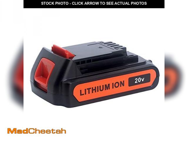Lot 74-11905415 - Biswaye LBXR20 20V Lithium Battery Compatible with Black &amp; Decker 20V MAX Lithium Battery LBXR25...