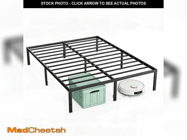 Lot 74-14582012 - OLIXIS Full Bed Frame, Heavy Duty Sturdy 12 Inch Metal Platform Bed with Storage Space, Enhanced Sta...