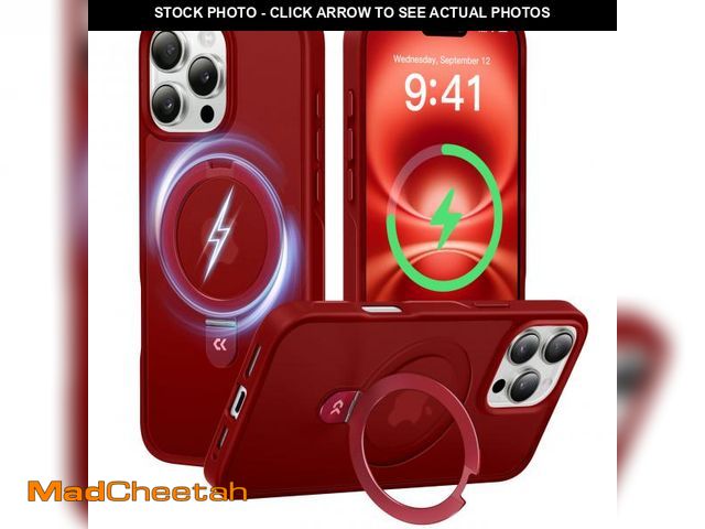Lot 74-12112674 - CASEKOO Designed for iPhone 16 Pro Max Case with Magnetic Invisible Stand [Military Drop Protection]...